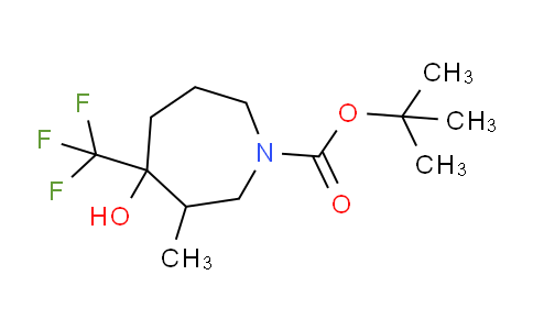 CAS No. 1824023-76-8, tert-Butyl 4-hydroxy-3-methyl-4-(trifluoromethyl)azepane-1-carboxylate
