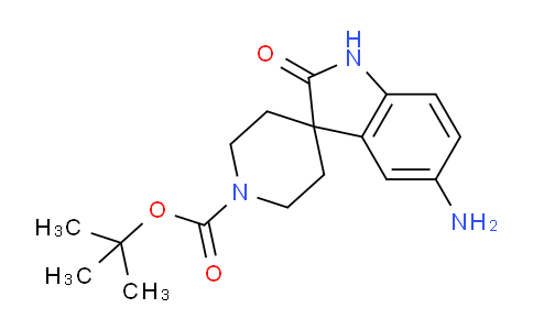 CAS No. 1373029-41-4, tert-Butyl 5-amino-2-oxospiro[indoline-3,4'-piperidine]-1'-carboxylate