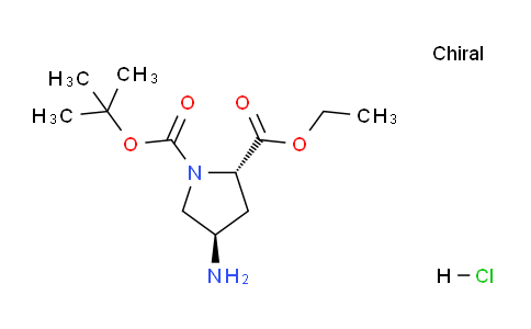 CAS No. 2187426-87-3, (2S,4R)-1-tert-Butyl 2-ethyl 4-aminopyrrolidine-1,2-dicarboxylate hydrochloride