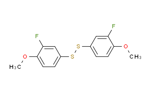 CAS No. 89818-28-0, 1,2-Bis(3-fluoro-4-methoxyphenyl)disulfane