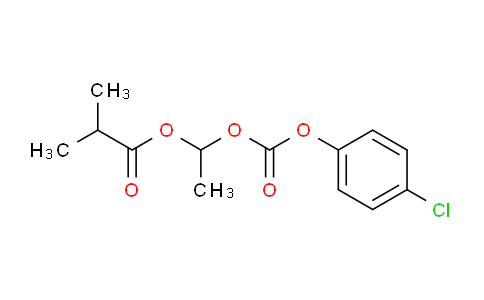 CAS No. 1622940-14-0, 1-(((4-Chlorophenoxy)carbonyl)oxy)ethyl isobutyrate