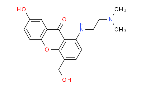 CAS No. 86455-98-3, 1-((2-(Dimethylamino)ethyl)amino)-7-hydroxy-4-(hydroxymethyl)-9H-xanthen-9-one