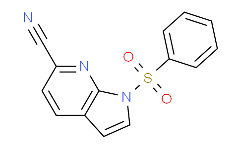 CAS No. 1227270-43-0, 1-(Phenylsulfonyl)-1H-pyrrolo[2,3-b]pyridine-6-carbonitrile