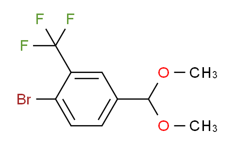CAS No. 1314987-38-6, 1-Bromo-4-(dimethoxymethyl)-2-(trifluoromethyl)benzene