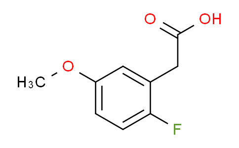 CAS No. 798563-50-5, 2-(2-Fluoro-5-methoxyphenyl)acetic acid