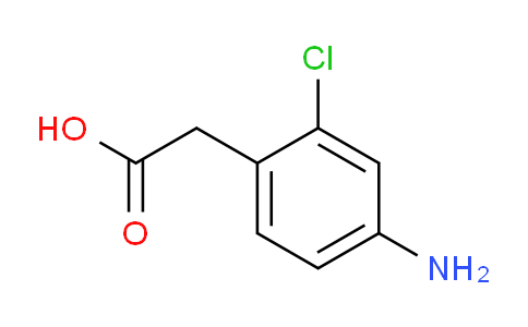 CAS No. 1260795-87-6, 2-(4-Amino-2-chlorophenyl)acetic acid