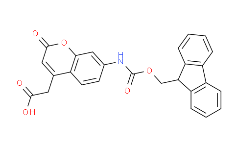 CAS No. 378247-75-7, 2-(7-((((9H-Fluoren-9-yl)methoxy)carbonyl)amino)-2-oxo-2H-chromen-4-yl)acetic acid