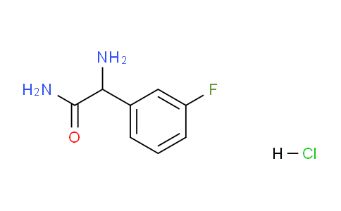 CAS No. 1801739-59-2, 2-Amino-2-(3-fluorophenyl)acetamide hydrochloride