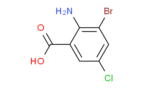 CAS No. 41198-02-1, 2-Amino-3-bromo-5-chlorobenzoic acid