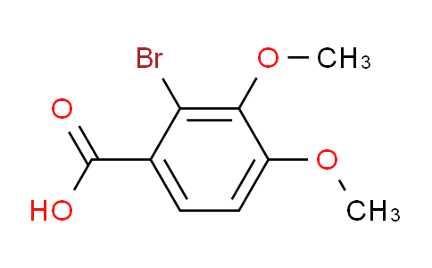 CAS No. 71568-87-1, 2-Bromo-3,4-dimethoxybenzoic acid