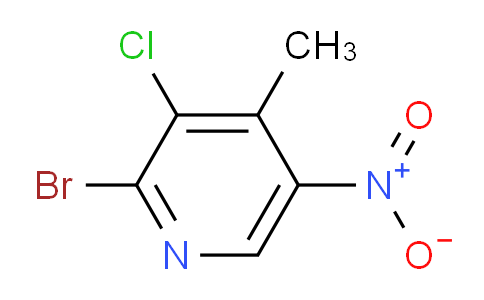 CAS No. 1805519-05-4, 2-Bromo-3-chloro-4-methyl-5-nitropyridine