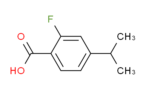 CAS No. 1341179-82-5, 2-Fluoro-4-(propan-2-yl)benzoic acid