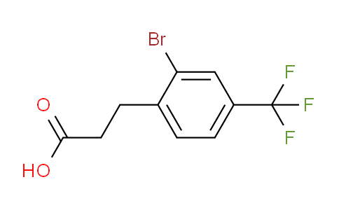 CAS No. 68755-36-2, 3-(2-Bromo-4-(trifluoromethyl)phenyl)propanoic acid
