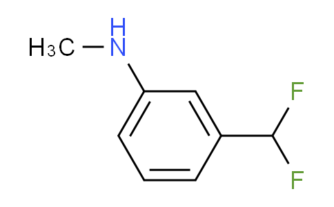 CAS No. 1782847-98-6, 3-(Difluoromethyl)-N-methylaniline