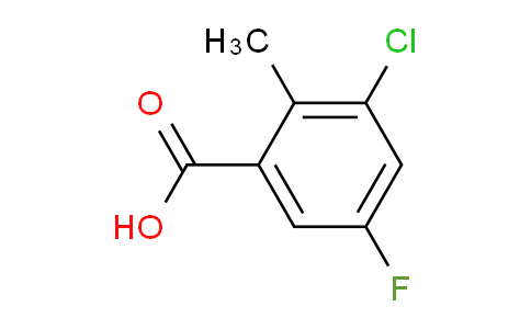 CAS No. 1379210-16-8, 3-Chloro-5-fluoro-2-methylbenzoic acid