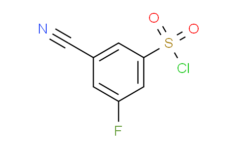 CAS No. 1261644-49-8, 3-Cyano-5-fluorobenzene-1-sulfonyl chloride