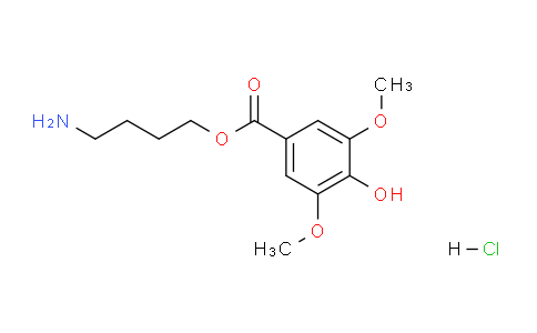 CAS No. 18780-71-7, 4-Aminobutyl 4-hydroxy-3,5-dimethoxybenzoate hydrochloride