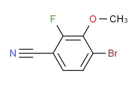 CAS No. 1426073-33-7, 4-Bromo-2-fluoro-3-methoxybenzonitrile
