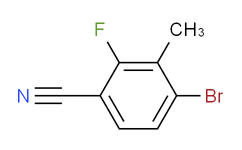 CAS No. 1114546-30-3, 4-Bromo-2-fluoro-3-methylbenzonitrile
