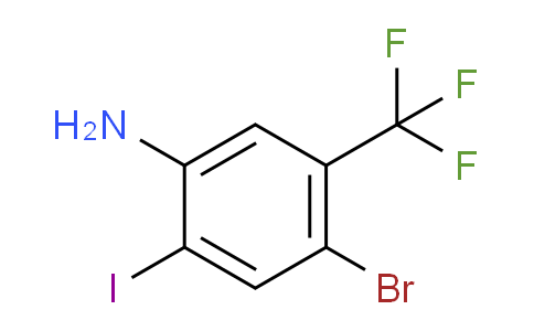 CAS No. 868692-81-3, 4-Bromo-2-iodo-5-(trifluoromethyl)aniline