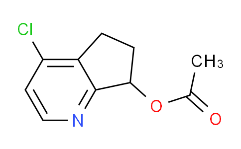CAS No. 945666-87-5, 4-Chloro-6,7-dihydro-5H-cyclopenta[b]pyridin-7-yl acetate