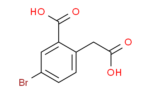 CAS No. 19725-82-7, 5-Bromo-2-(carboxymethyl)benzoic acid