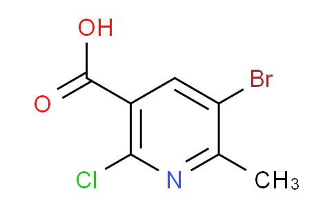 CAS No. 1256809-64-9, 5-Bromo-2-chloro-6-methylnicotinic acid