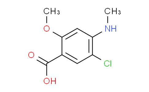 CAS No. 61694-98-2, 5-Chloro-2-methoxy-4-(methylamino)benzoic acid