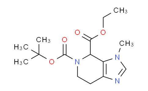 CAS No. 1380679-97-9, 5-tert-Butyl 4-ethyl 3-methyl-6,7-dihydro-3H-imidazo[4,5-c]pyridine-4,5(4H)-dicarboxylate
