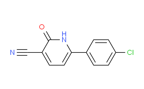 CAS No. 23148-51-8, 6-(4-Chlorophenyl)-2-oxo-1,2-dihydropyridine-3-carbonitrile