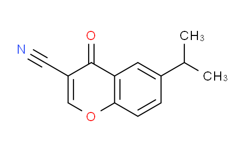 CAS No. 50743-32-3, 6-Isopropyl-4-oxo-4H-chromene-3-carbonitrile