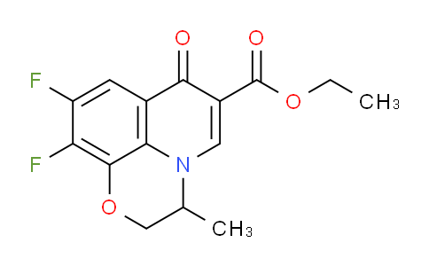 CAS No. 82419-34-9, Ethyl 9,10-difluoro-3-methyl-7-oxo-3,7-dihydro-2H-[1,4]oxazino[2,3,4-ij]quinoline-6-carboxylate