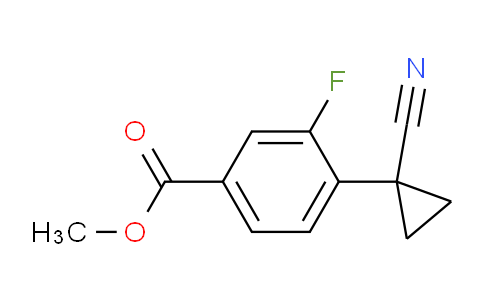 CAS No. 1314772-98-9, Methyl 4-(1-cyanocyclopropyl)-3-fluorobenzoate