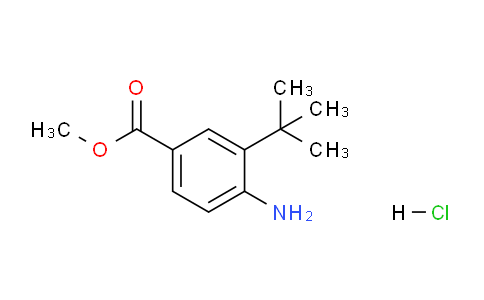 CAS No. 2044702-89-6, Methyl 4-amino-3-(tert-butyl)benzoate hydrochloride