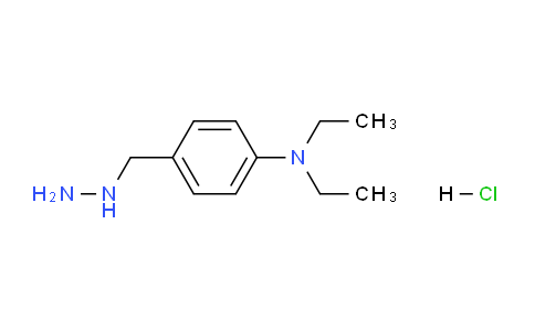 CAS No. 201530-84-9, N,N-Diethyl-4-(hydrazineylmethyl)aniline xhydrochloride
