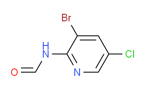 CAS No. 1263214-75-0, N-(3-Bromo-5-chloropyridin-2-yl)formamide