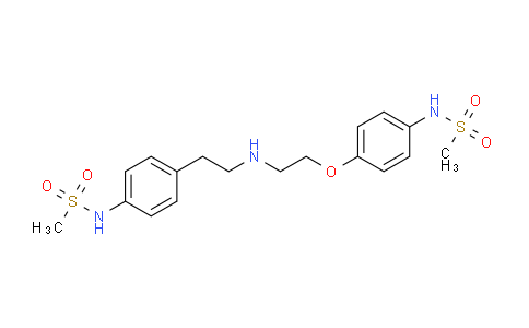 CAS No. 176447-94-2, N-(4-(2-((4-(Methylsulfonamido)phenethyl)amino)ethoxy)phenyl)methanesulfonamide