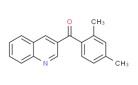 CAS No. 1187167-36-7, (2,4-Dimethylphenyl)(quinolin-3-yl)methanone