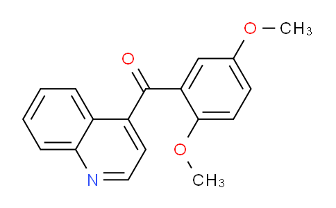 CAS No. 1706429-91-5, (2,5-Dimethoxyphenyl)(quinolin-4-yl)methanone
