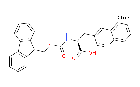 CAS No. 281655-61-6, (2S)-2-([(9H-fluoren-9-ylmethoxy)carbonyl]amino)-3-(quinolin-3-yl)propanoic acid