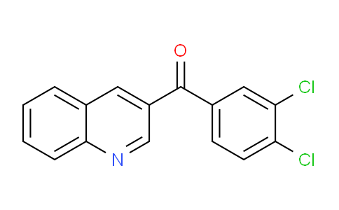 CAS No. 1187168-46-2, (3,4-Dichlorophenyl)(quinolin-3-yl)methanone
