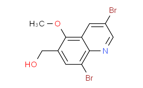 CAS No. 1257833-18-3, (3,8-Dibromo-5-methoxyquinolin-6-yl)methanol