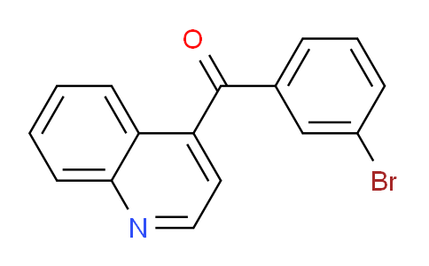 CAS No. 1706429-73-3, (3-Bromophenyl)(quinolin-4-yl)methanone
