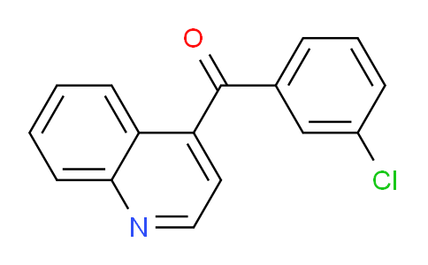 CAS No. 161218-69-5, (3-Chlorophenyl)(quinolin-4-yl)methanone