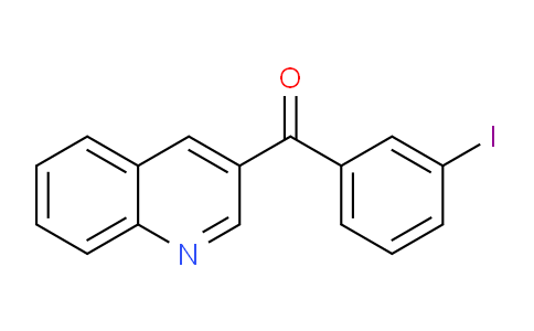 CAS No. 1187166-95-5, (3-Iodophenyl)(quinolin-3-yl)methanone