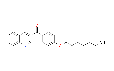 CAS No. 1187167-41-4, (4-(Heptyloxy)phenyl)(quinolin-3-yl)methanone