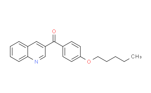 CAS No. 1187170-86-0, (4-(Pentyloxy)phenyl)(quinolin-3-yl)methanone