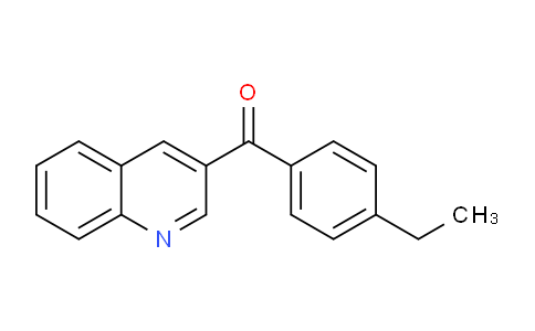 CAS No. 1184711-21-4, (4-Ethylphenyl)(quinolin-3-yl)methanone