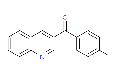 CAS No. 1187167-01-6, (4-Iodophenyl)(quinolin-3-yl)methanone