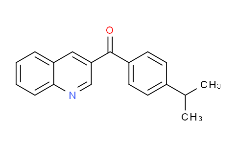 CAS No. 1178707-04-4, (4-Isopropylphenyl)(quinolin-3-yl)methanone